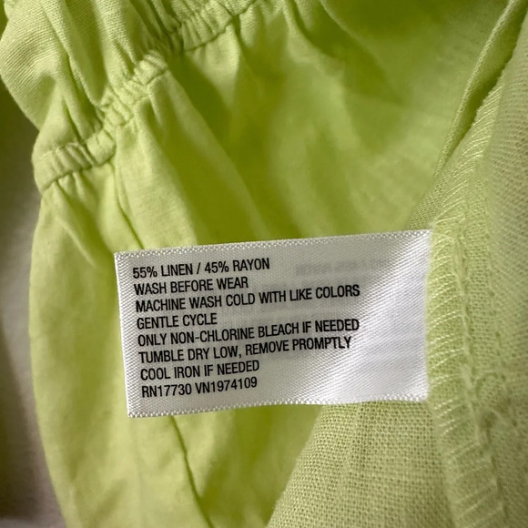 UNIVERSAL Thread Apple Green Front Tie Long Sleeves SMALL Top BNWT - Picture 7 of 8